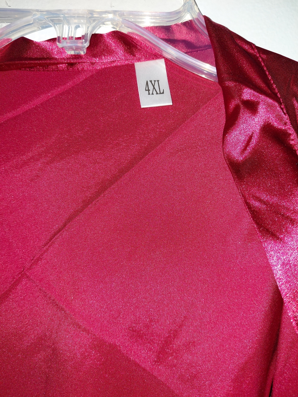 Satin Kimono Robe in Deep Pink - Women’s Intimates & Sleepwear - Picture 2 of 2